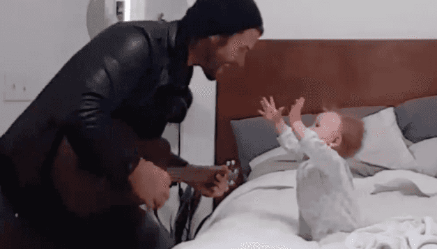 Parents have raised concerns over a video of a dad singing to his baby Parents have raised concerns over a video of a dad singing to his baby