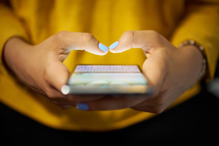 It turns out our phones may be having an effect on our skin It turns out our phones may be having an effect on our skin