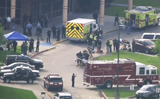 Up to 10 dead after gunman wielding a bomb opens fire in Texas high school Up to 10 dead after gunman wielding a bomb opens fire in Texas high school