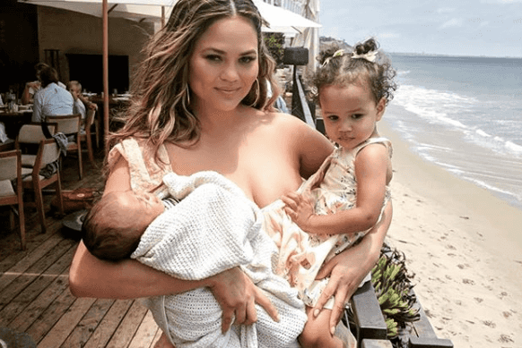 Man takes topless photo of Chrissy Teigen as she pumps breastmilk for newborn Man takes topless photo of Chrissy Teigen as she pumps breastmilk for newborn