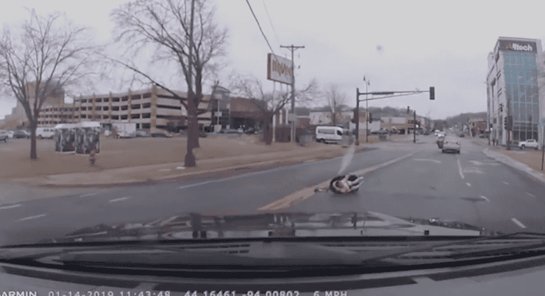 Terrifying footage shows car seat with two-year-old fall out of moving car on busy street Terrifying footage shows car seat with two-year-old fall out of moving car on busy street