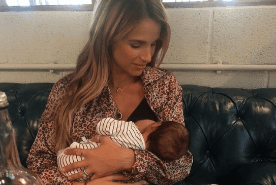 Vogue Williams looks SO like son Theodore in old baby picture Vogue Williams looks SO like son Theodore in old baby picture