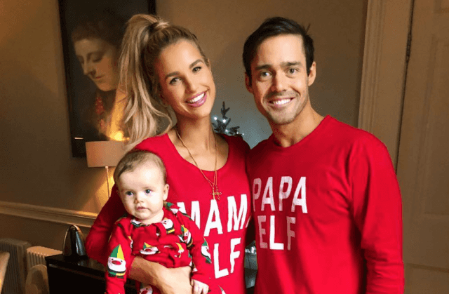 Vogue Williams and Spencer Matthews looked gorgeous at Theodore’s Christening last weekend Vogue Williams and Spencer Matthews looked gorgeous at Theodore’s Christening last weekend