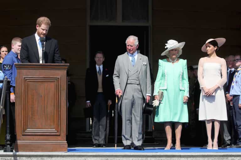 The Duchess of Cornwall had an interesting reaction when asked if she would miss Harry & Meghan The Duchess of Cornwall had an interesting reaction when asked if she would miss Harry & Meghan