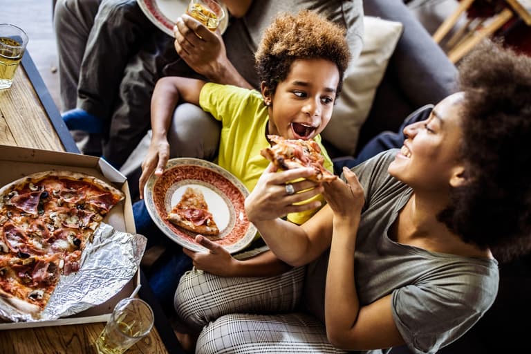 New study says that working mums are happier when they can order in dinner New study says that working mums are happier when they can order in dinner