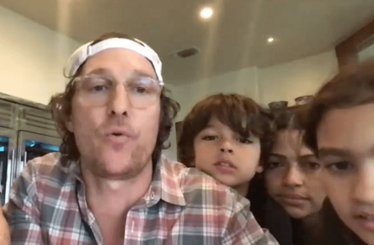 Matthew McConaughey and his family hosted a bingo night for senior citizens Matthew McConaughey and his family hosted a bingo night for senior citizens