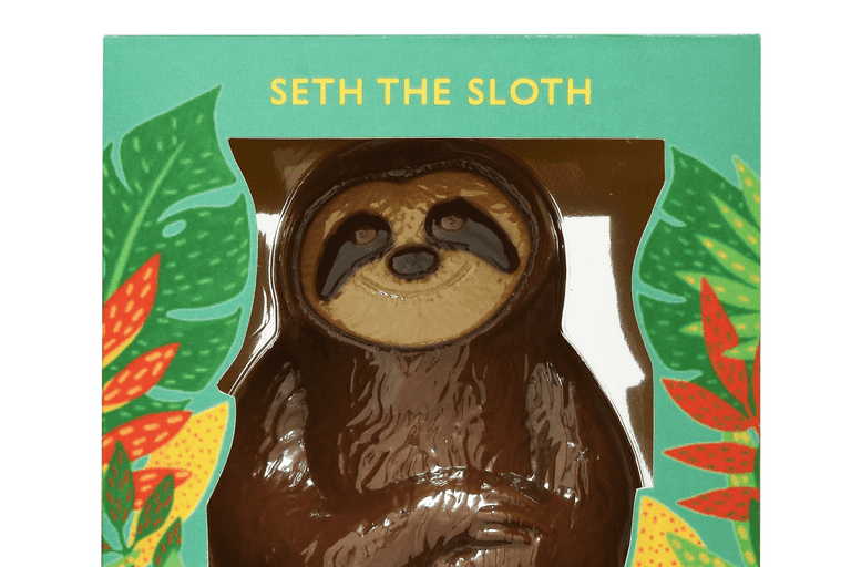 M&S is selling a chocolate sloth for Easter and he is just TOO cute M&S is selling a chocolate sloth for Easter and he is just TOO cute
