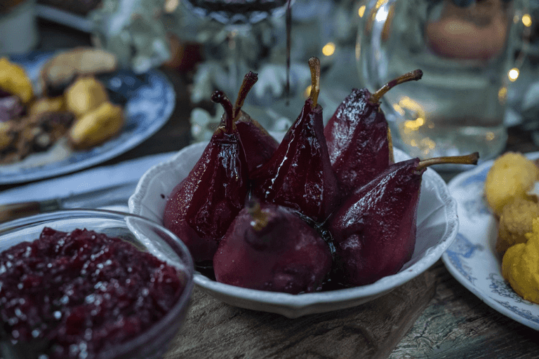 Recipe: Red Wine Poached Pears that would go perfectly with Christmas dinner Recipe: Red Wine Poached Pears that would go perfectly with Christmas dinner