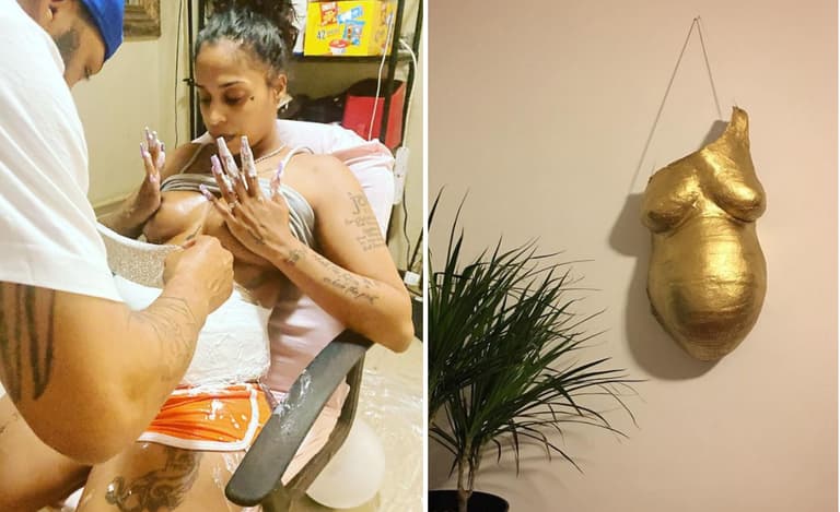 Belly cast: The new pregnancy trend expectant-mums love Belly cast: The new pregnancy trend expectant-mums love