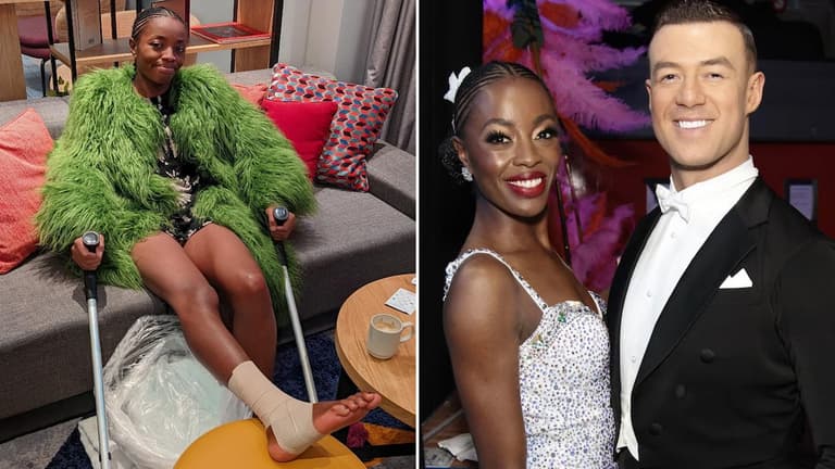 Strictly’s AJ Odudu injures foot just days before final Strictly’s AJ Odudu injures foot just days before final