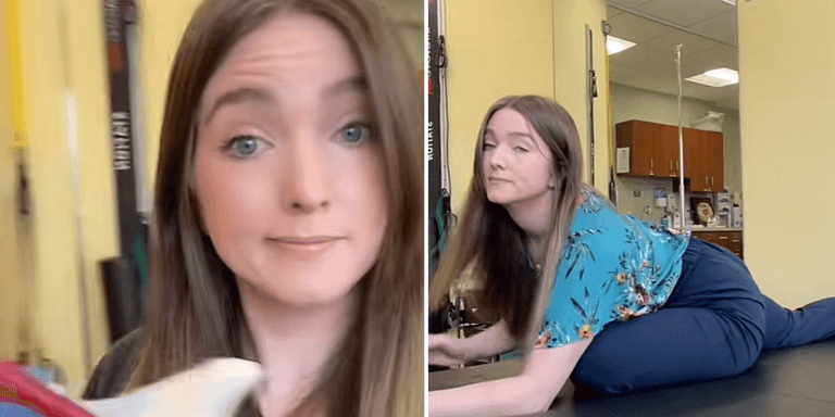 A floor pose for period pain is going viral on TikTok A floor pose for period pain is going viral on TikTok