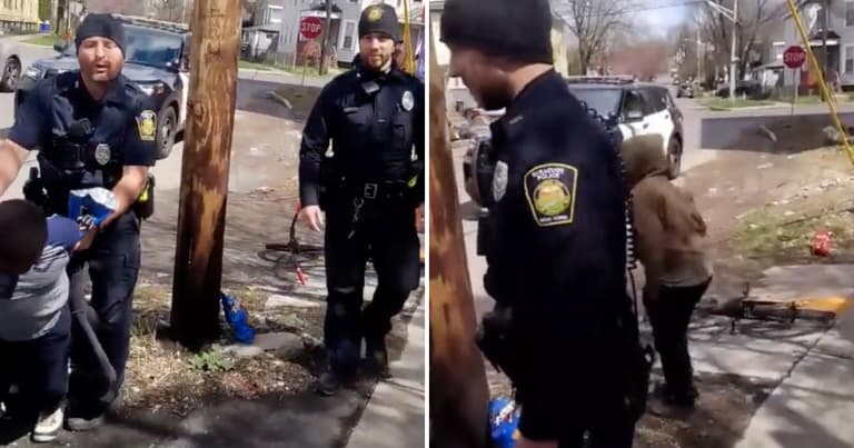 NY officers under fire for putting 8-year-old accused of stealing bag of crisps in police car NY officers under fire for putting 8-year-old accused of stealing bag of crisps in police car