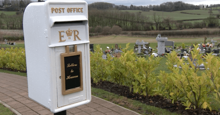 Young girl’s ‘postbox to heaven’ installed at local crematorium Young girl’s ‘postbox to heaven’ installed at local crematorium