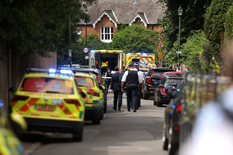 Multiple children fighting for their lives after car crashes into English school Multiple children fighting for their lives after car crashes into English school