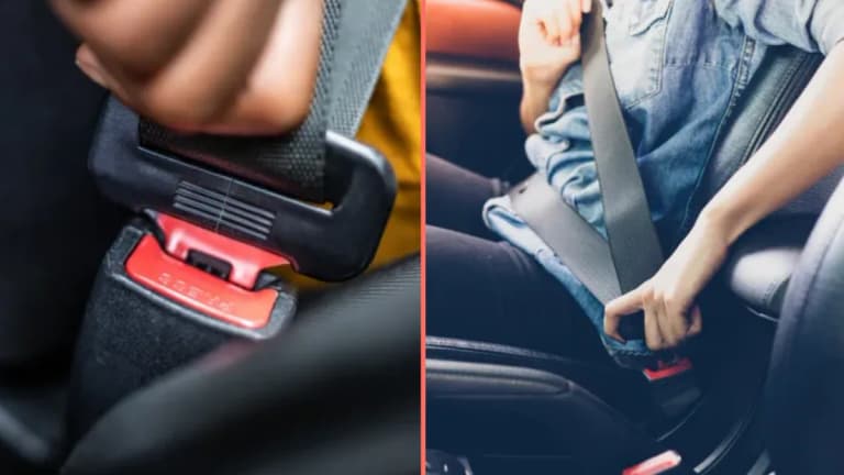 Drivers are only just finding out what the button on their seatbelt is actually for Drivers are only just finding out what the button on their seatbelt is actually for