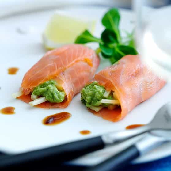 Easy entertaining: Sherryaki salmon rolls Easy entertaining: Sherryaki salmon rolls