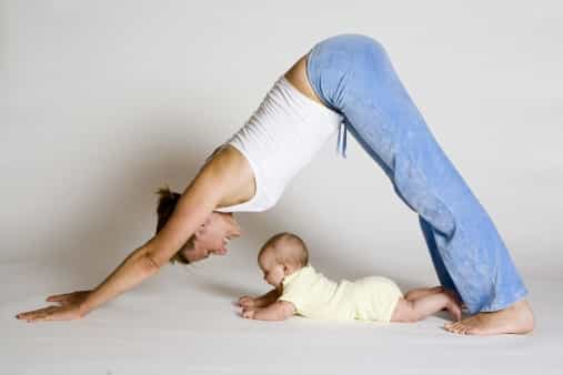 Get your wriggle on (at home) with Mama and baby yoga techniques Get your wriggle on (at home) with Mama and baby yoga techniques