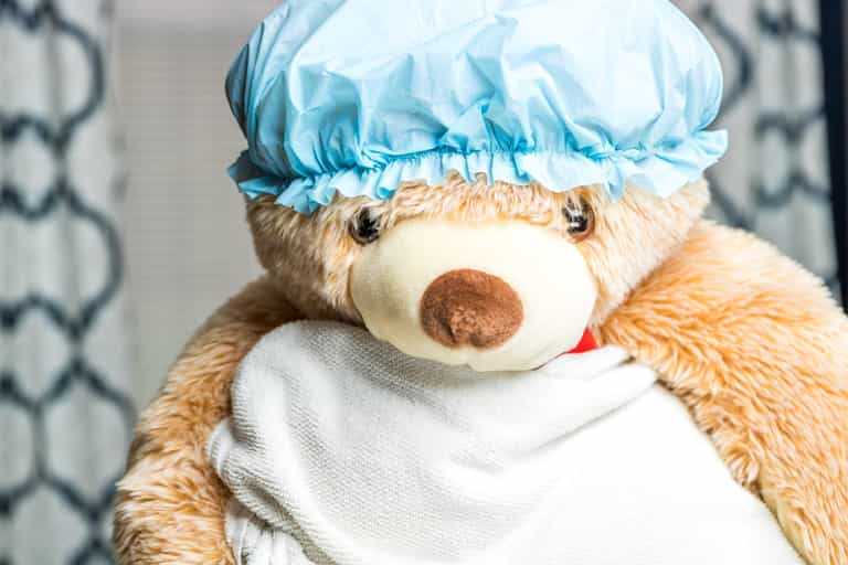 Musings: My daughter won’t shower without her teddy so this is what I’ve had to do Musings: My daughter won’t shower without her teddy so this is what I’ve had to do
