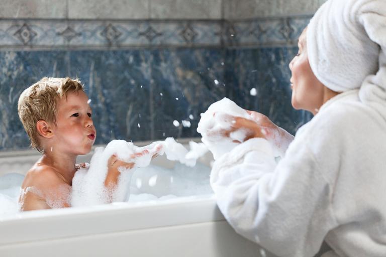 These bath bombs contain essential oils and help kids with colds breathe easier These bath bombs contain essential oils and help kids with colds breathe easier