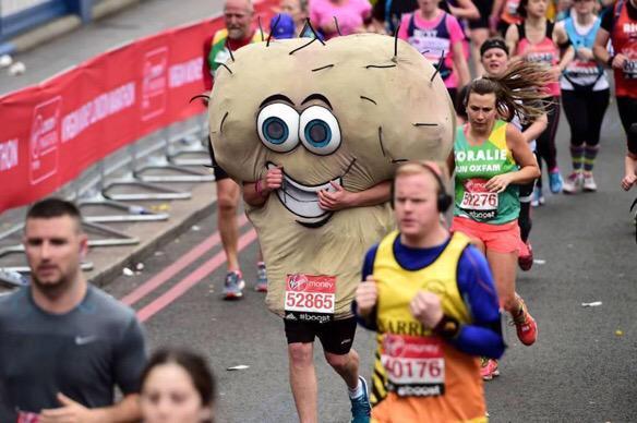 Takes balls: Mr. Testicles runs the London marathon Takes balls: Mr. Testicles runs the London marathon