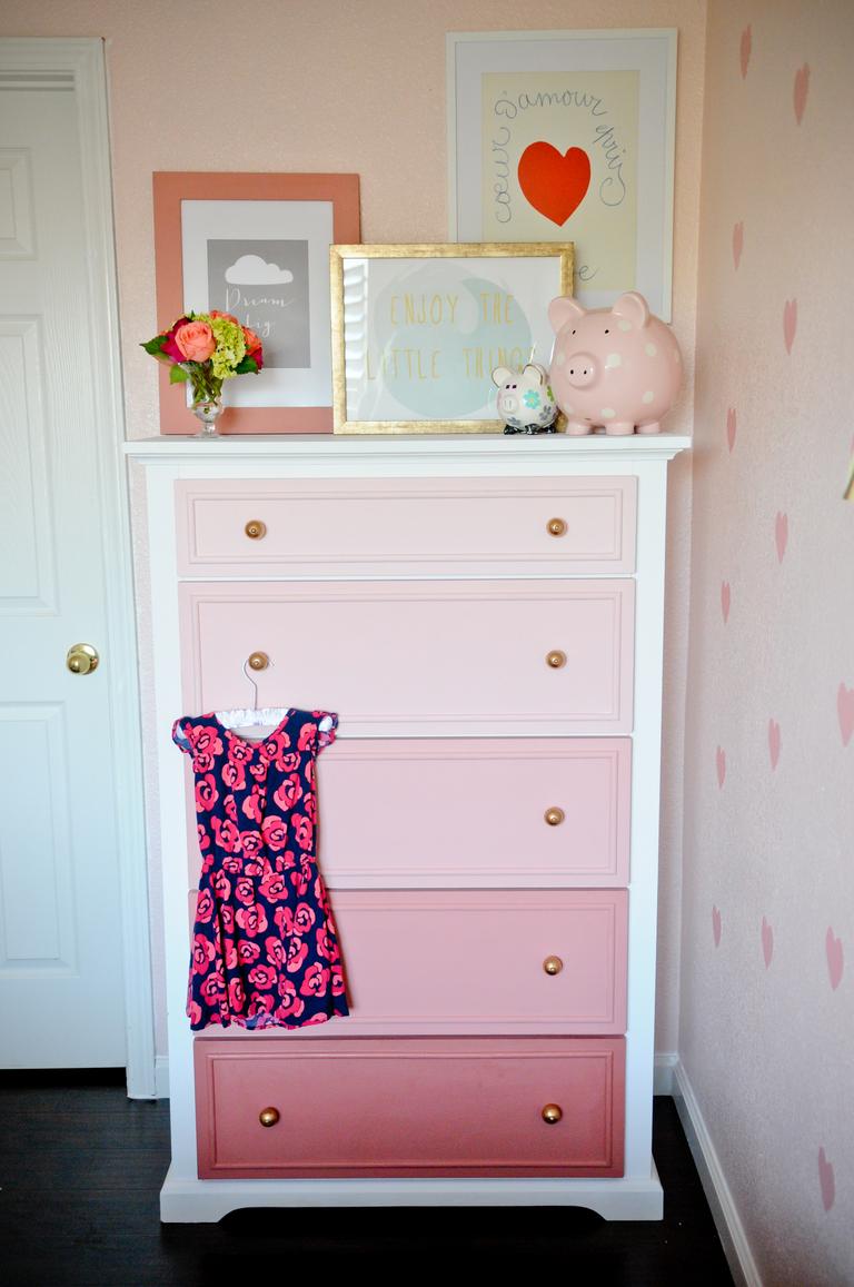 Easy DIY project: Transform an old chest-of-drawers into this ombre beauty Easy DIY project: Transform an old chest-of-drawers into this ombre beauty