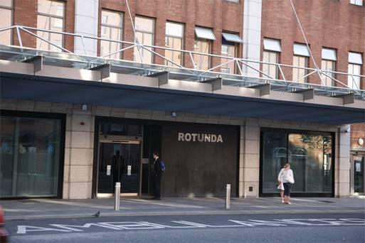 A baby was born outside the Rotunda hospital
