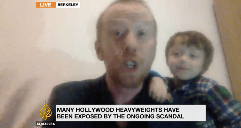 Toddler crashes dad’s TV interview on live TV, weighs in on the conversation Toddler crashes dad’s TV interview on live TV, weighs in on the conversation