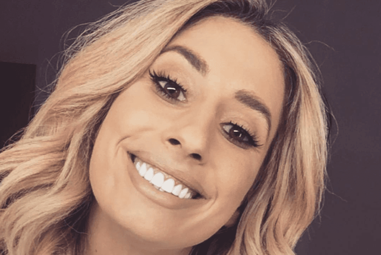 We’re a little bit obsessed with Stacey Solomon’s colourful H&M jumper We’re a little bit obsessed with Stacey Solomon’s colourful H&M jumper