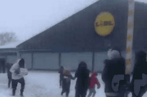 Nine arrested after Lidl store is dramatically looted and damaged