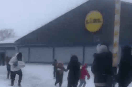 Nine arrested after Lidl store is dramatically looted and damaged Nine arrested after Lidl store is dramatically looted and damaged