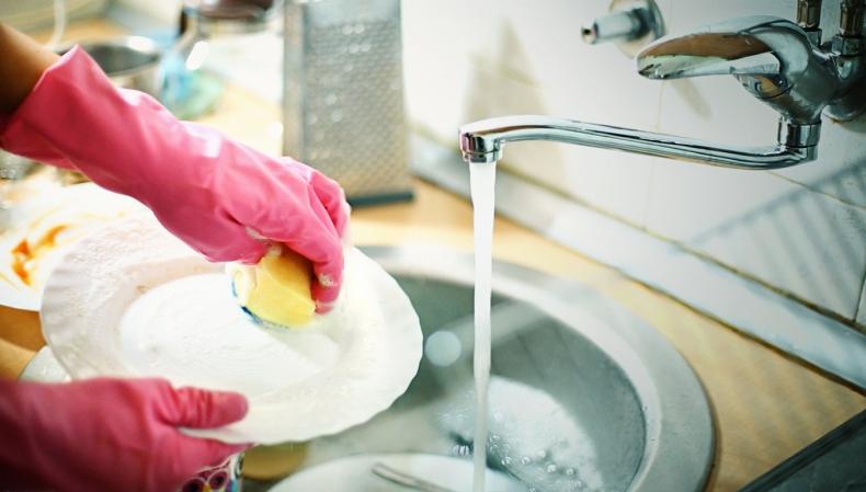 Washing the dishes has been proven to decrease stress levels, so silver lining