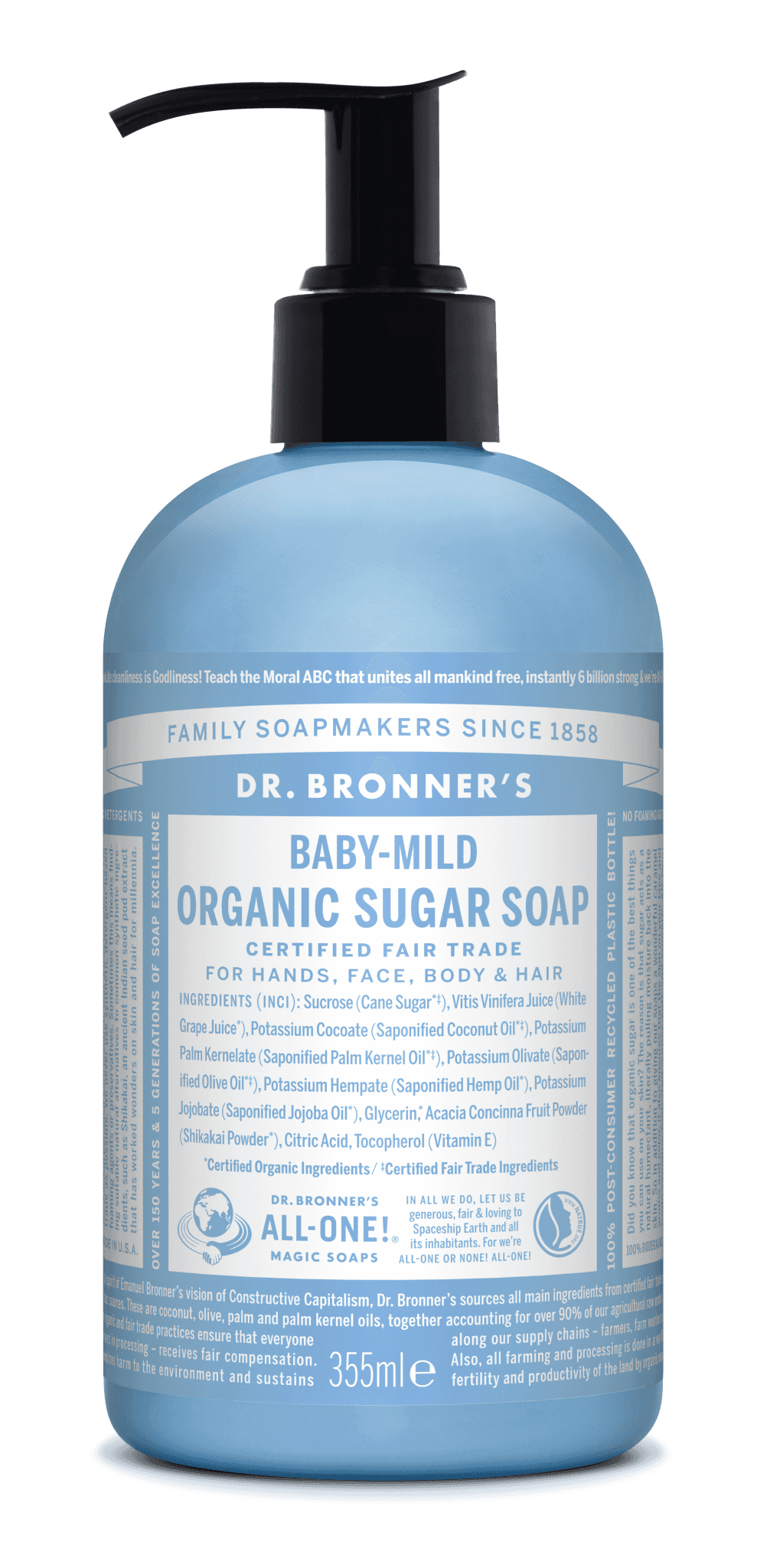 I swear by Dr. Bronner’s organic baby-mild and honestly it’s all you need
