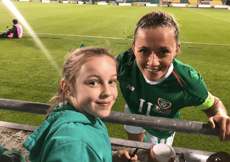 The eight-year-old football fan who’s so passionate about the Irish team, she went viral