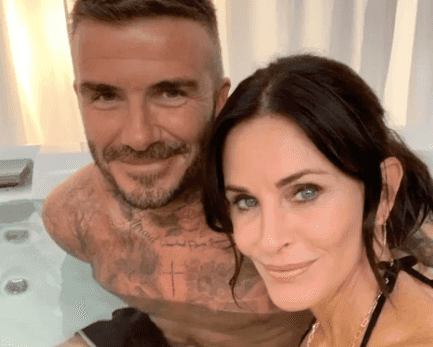 Courteney Cox and David Beckham are sharing a hot tub, and other things you definitely needed to see today