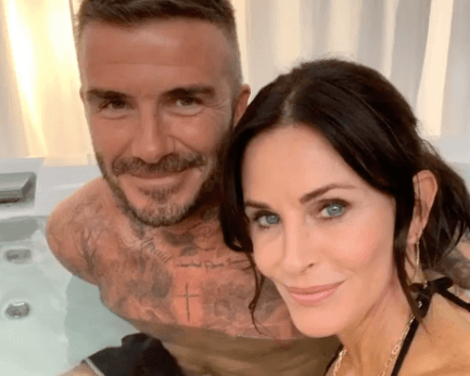 Courteney Cox and David Beckham are sharing a hot tub, and other things you definitely needed to see today Courteney Cox and David Beckham are sharing a hot tub, and other things you definitely needed to see today