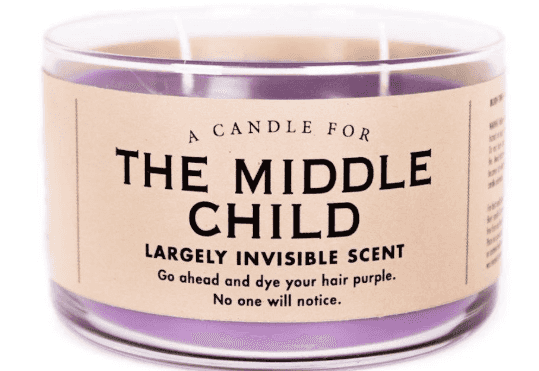 There’s a middle child candle with a ‘largely invisible scent’ and WOW