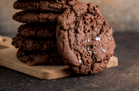 These double chocolate salted caramel cookies might just be the perfect rainy day kitchen project These double chocolate salted caramel cookies might just be the perfect rainy day kitchen project