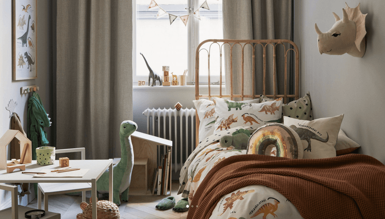 Dinosaur lovers, rejoice! H&M Home has everything you need for a roar-some room update Dinosaur lovers, rejoice! H&M Home has everything you need for a roar-some room update