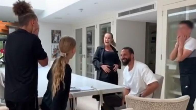 Rio Ferdinand and Kate Wright announce they are expecting their first child together Rio Ferdinand and Kate Wright announce they are expecting their first child together