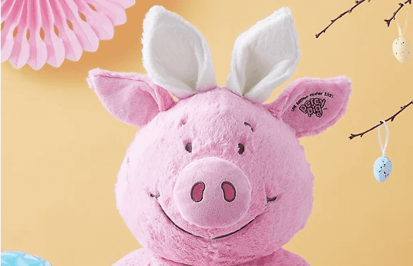 The giant Percy Pig soft toy is back at M&S – and this time, he has an Easter twist