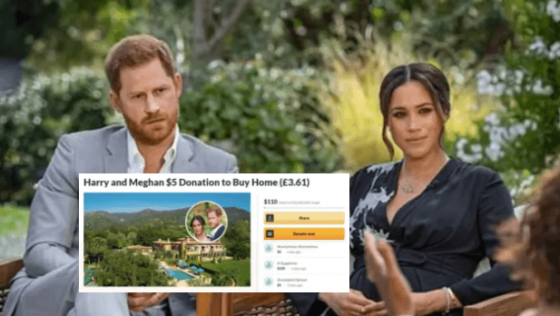 GoFundMe started for Harry and Meghan to pay off $14.7 million home GoFundMe started for Harry and Meghan to pay off $14.7 million home