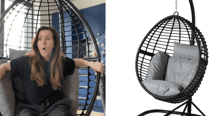 We got our hands on the viral Lidl hanging chair and life is good again We got our hands on the viral Lidl hanging chair and life is good again