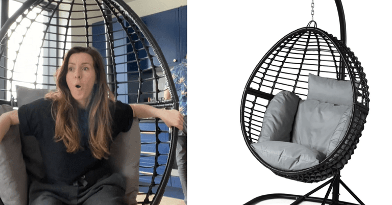 We got our hands on the viral Lidl hanging chair and life is good again We got our hands on the viral Lidl hanging chair and life is good again