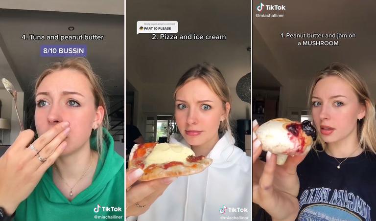 TikTok star tries out weird pregnancy cravings TikTok star tries out weird pregnancy cravings