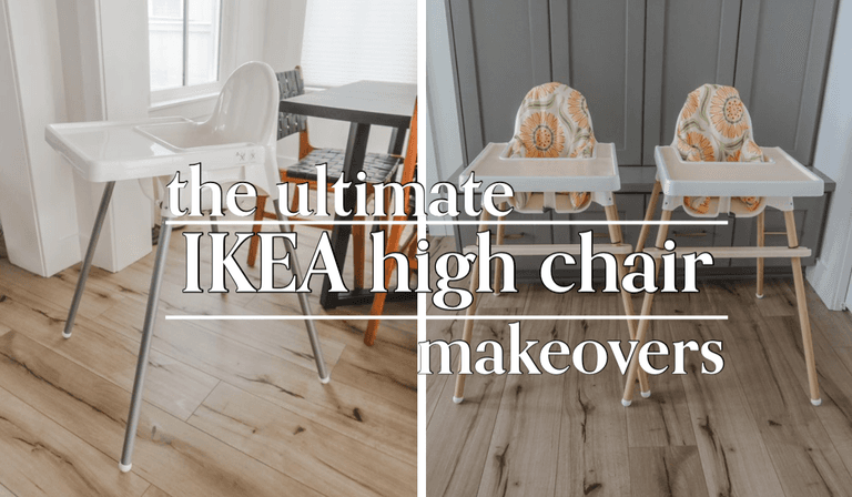 We love these IKEA high chair makeovers We love these IKEA high chair makeovers