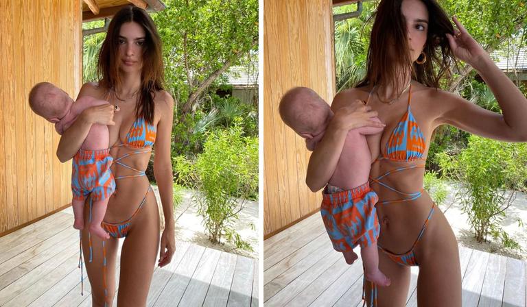 Emily Ratajkowski faces backlash over the way she awkwardly holds baby son in recent pics Emily Ratajkowski faces backlash over the way she awkwardly holds baby son in recent pics