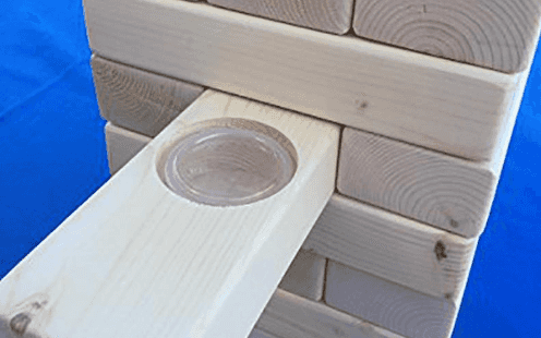 You can now play Jenga with shot glasses in the bricks so pass the vodka, tbh You can now play Jenga with shot glasses in the bricks so pass the vodka, tbh