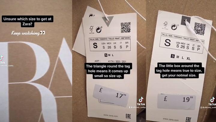 The ‘secret’ Zara label signs that’ll apparently help you get the right size every time The ‘secret’ Zara label signs that’ll apparently help you get the right size every time