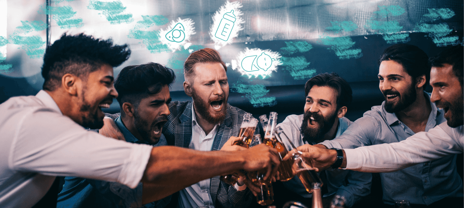 Apparently “baby stags”, or “dadchelor” parties, are a thing for dads-to-be