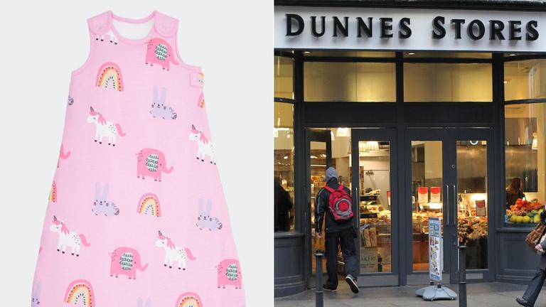 Dunnes Stores recalls unicorn baby sleep bag due to suffocation risk Dunnes Stores recalls unicorn baby sleep bag due to suffocation risk